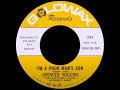 Spencer Wiggins - I'm A Poor Man's Son  - US Goldwax Records Demo released 1968
