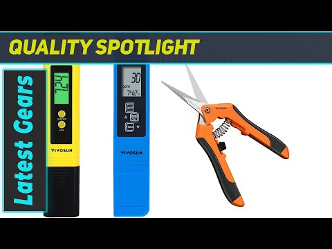 VIVOSUN pH and TDS Meter Combo & Best Hand Pruner for Gardening