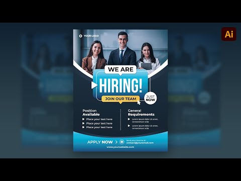 Business Workshop Poster Design in Adobe Illustrator