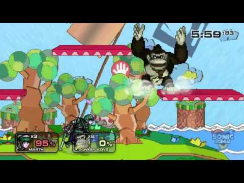 Super Smash Flash 2 v0.9b Online Mode Matches #26 - vs 1smash18 (Donkey Kong)