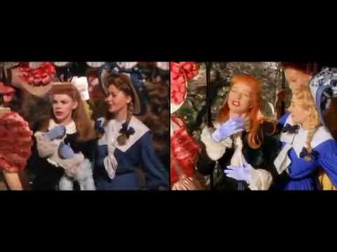 The Trolley Song - Judy Garland vs Judy Davis - Meet Me in St  Louis - Me and My Shadows