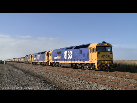7731V Pacific National Grain Train With Diesel Locomotives 8133, 8171 & BL27 (17/6/2020) - PoathTV