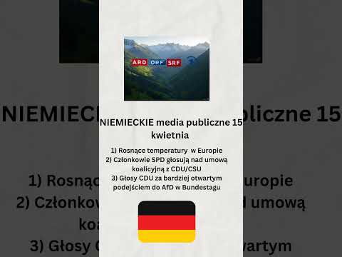 Niemieckie media publiczne 15 kwietnia