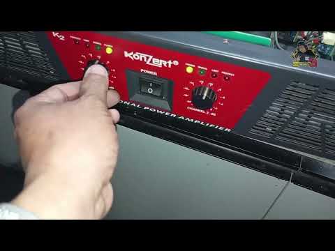KONZERT K2 POWER AMPLIFIER WALANG AUDIO ISANG CHANNEL PAANU AYUSIN