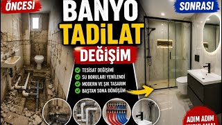 35Yıllık Banyoyu Baştan Sona Yeniledik! | Banyo Tadilatı ve Tesisat De