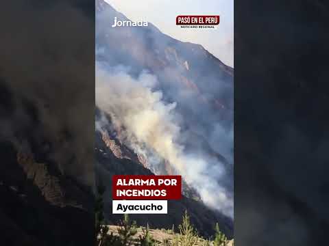 Ayacucho: 18 incendios forestales ya afectaron 322 hectáreas