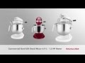 Video: Mezcladora de uso intensivo KitchenAid K5 de color blanca J498