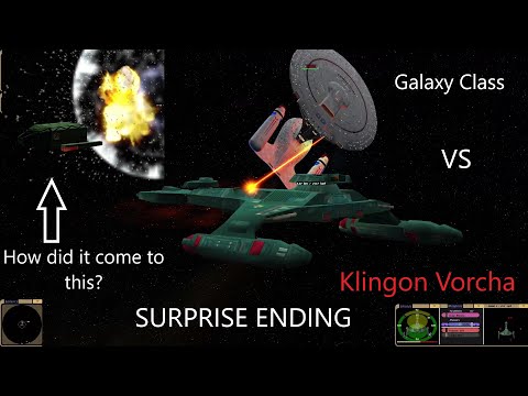 Galaxy Class VS Klingon Vorcha | Epic Ending | 2 Battles | Star Trek Bridge Commander | Viewer Reque