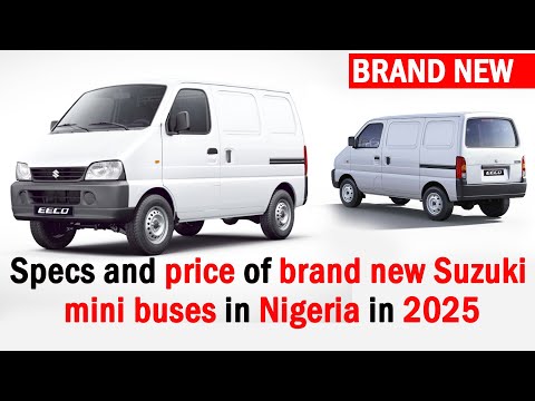 Brand new Suzuki mini bus price in Nigeria in 2025