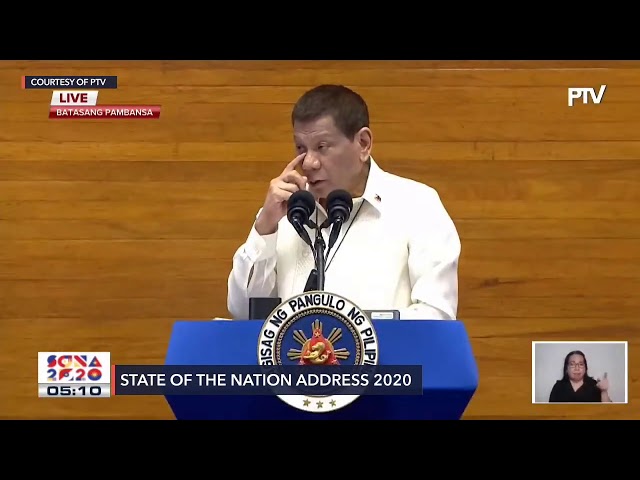 LIST: 21 priority bills of Duterte in SONA 2020