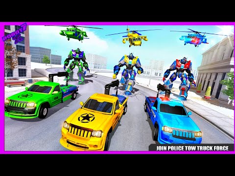 Police Tow Truck Robot Game Android gameplay