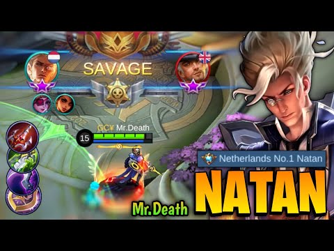 PERFECT SAVAGE! Natan Hypercarry Gameplay [ Top Global Natan Best Build 2021] By Mr.Death - MLBB