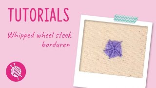 whipped wheel stich borduren