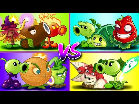 Random Team Plants Vs Team Zombies - PvZ 2 Gameplay