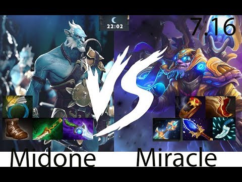 Miracle(Tinker) vs Midone(Phantom Lancer)  7.16