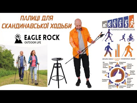 Палки для Скандинавской ходьбы EagleRock Нордические палки (цвет красный) скандинавские палки телескопические - фото 1 - id-p1726294703