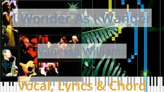 🎹I Wonder As I Wander, Chord &amp; Lyrics, Vanessa Williams, Synthesia Piano