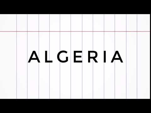 How to Pronounce Algeria