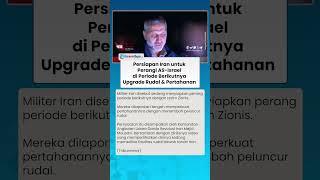 Iran Siap Perang Lawan Zionis! Upgrade Rudal dan Sistem Pertahanan untuk Antisipasi AS-Israel