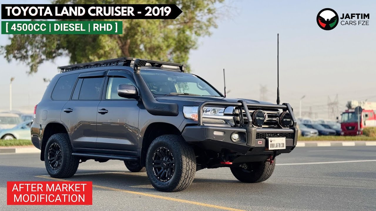 تويوتا لاند كروزر RHINO RACK WITH SIDE AWNING CAMPING TENT | 4.5L DIESEL ENGINE | PUSH START | RHD video