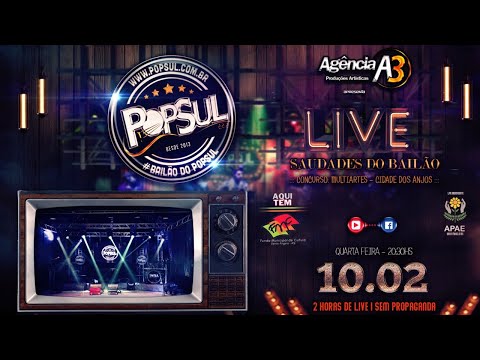 LIVE BANDA POPSUL - SAUDADES DE UM BAILÃO I O Bailão do Popsul na sua Casa! #sóporumbailão