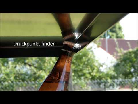 Bierkistentisch - Wie funktioniert der Flaschenöffner?