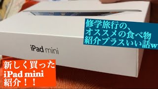 改めて購入したiPad mini紹介＋修学旅行の話