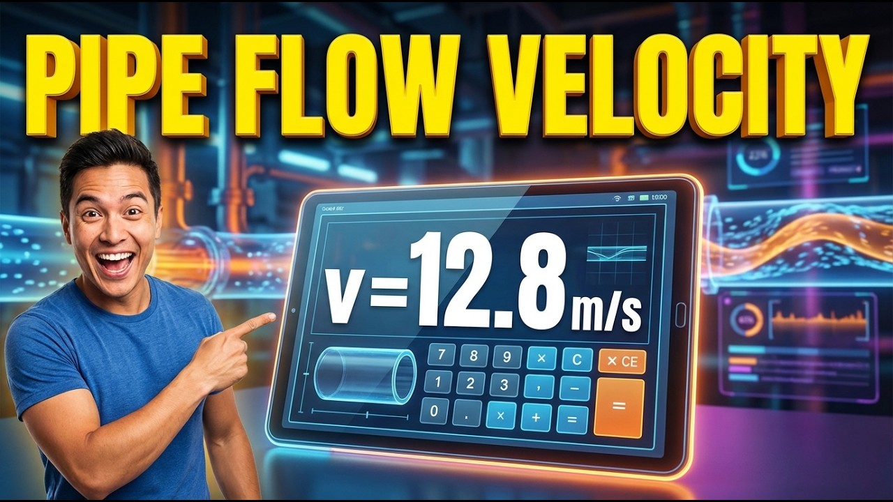 Pipe Flow Velocity Calculator