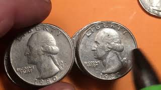 1980 US Quarter Dollar Coins - The Filled D and Filled P Controversy - United States - Rare/Valuable