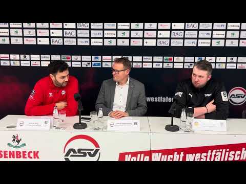 Pressekonferenz nach dem 21. Spieltag zwischen dem ASV Hamm-Westfalen und dem TV Bissendorf-Holte