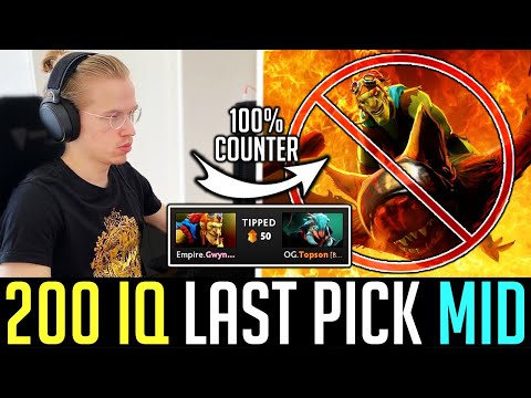 Topson 200 IQ last pick WEAVER to counter BATRIDER Mid DOTA 2