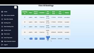 College Venue Booking Management System