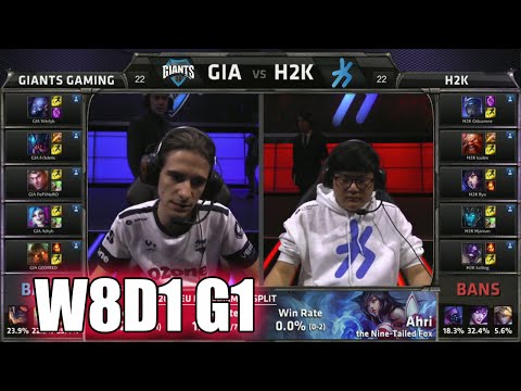GIANTS vs H2K Gaming | S5 EU LCS Summer 2015 Week 8 Day 1 | GIA vs H2K W8D1 G1 Round 2