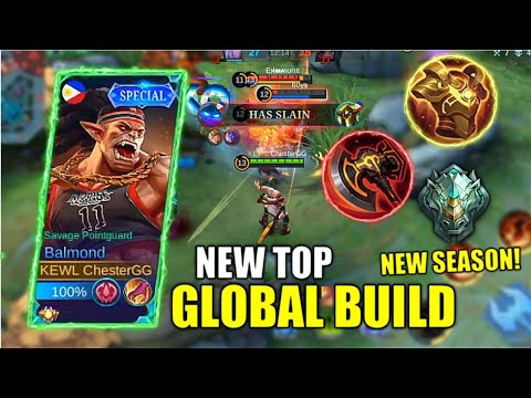 NEW SEASON, NEW BALMOND GLOBAL BUILD IS HEREEE🔥(MUST TRY) | MLBB