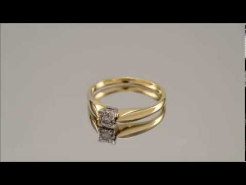 9ct Gold 6pt Diamond Ring - D5221