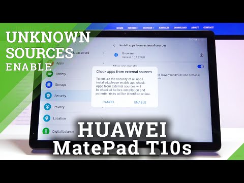How to Install Apps From Unknown Sources on HUAWEI MatePad T10s - Allow Apps Installation