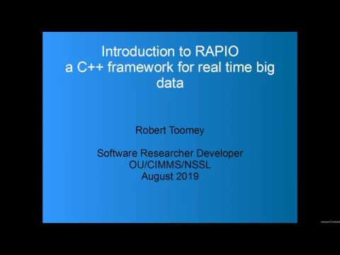 Intro to RAPIO: C++ framework for real time algorithms