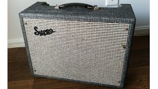Video thumbnail for 1965 Supro Tremo-Verb S6422TR 110 Combo DEMO by The Guitologist