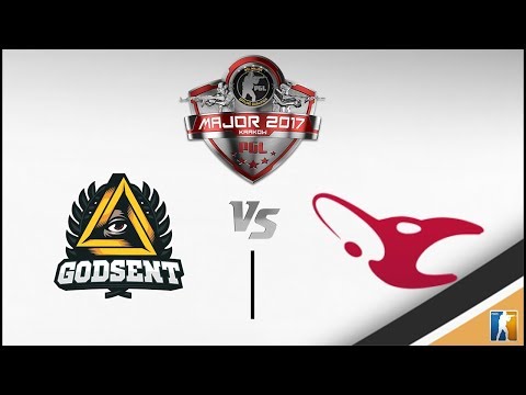 GODSENT vs mousesports - round 2 BO1 Map @Train - PGL Major Krakow 2017 Main Qualifier Day 2 - CSGO