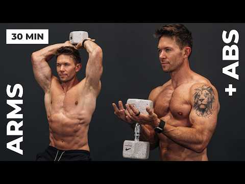 Toned Abs & Defined Arms & Shoulders in 30 Minutes | Dumbbell Workout