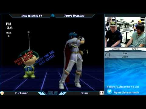 CMU Weekly 17 Winners Semis - Dirtboy (Olimar) vs. Zen (Sheik/Marth/Fox/Lucario)