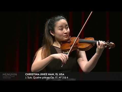 Christina Jihee Nam performs Suk's Four Pieces Op. 17, Numbers 3 and 4