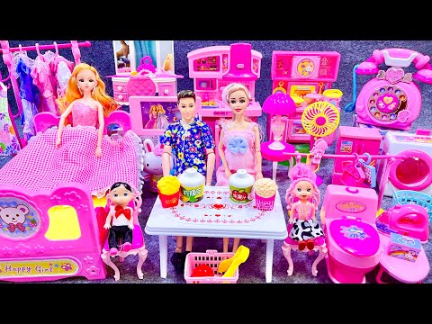 21 Minutes Satisfying with Unboxing Barbie Fancy Furniture Collection Review Toys｜ASMR (no music)