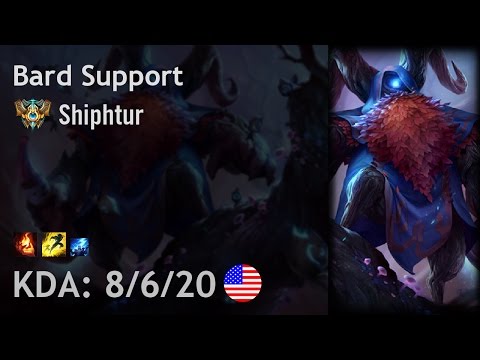 Bard Support vs Nami - Shiphtur - NA Challenger Patch 6.22