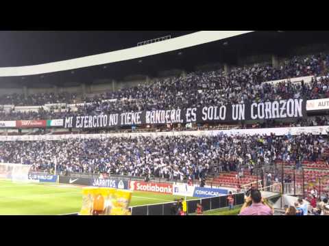 "Recibimiento vs Tigres (semis de concachampions)" Barra: La Resistencia Albiazul &bull; Club: Querétaro