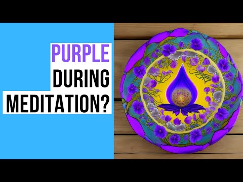 Seeing purple during meditation. What does it mean?