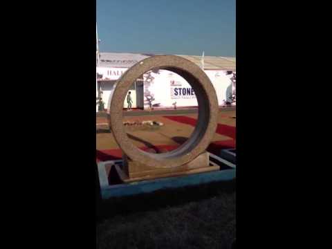 Brown granite floating ring