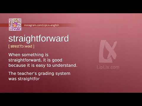 Straightforward : B2 level english vocabulary lesson, www.LipLix.com
