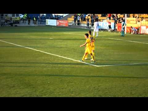 GOL DE QUINI que suponia el empate a 1 momentaneo.   ALCORCON 2 - 1 RECREATIVO HUELVA  HD