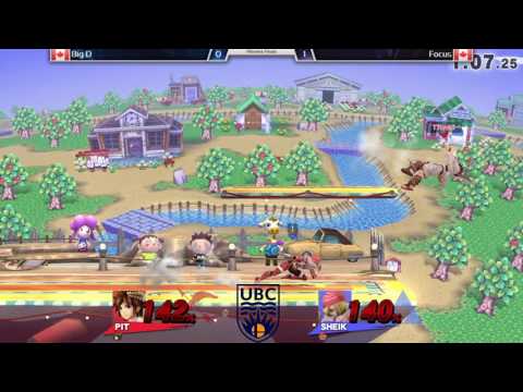 UBC Smash #15: Big D (Ike, Pit) vs Focus (Sheik) - Winners Finals